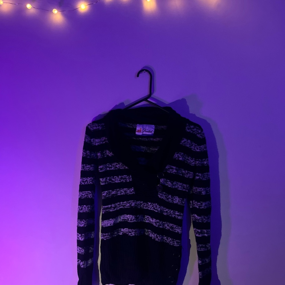 Striped Black and White Sweater